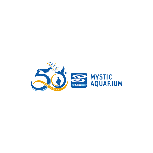 Mystic Aquarium Needs Special logo for 50th Year Anniversary Diseño de Alexa_27