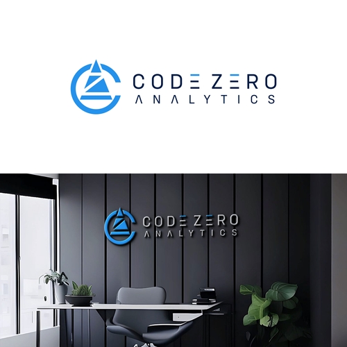 Do data right! Code Zero Analytics logo design Design by HelloBoss