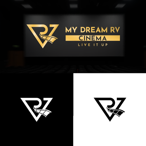 RV COMPANY EXPANDS INTO MOVIES AND PRODUCTION . NEED TO BLEND TO EXISTING LOGO Design by Adeelustrates