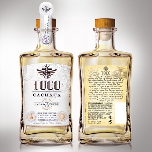 "Have fun creating a label for a new Premium Spirits - Cachaça" ganador Etiquetas de producto por Vasily ERA