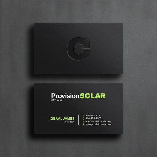 Solar Business Cards Design réalisé par Shila Rani Das