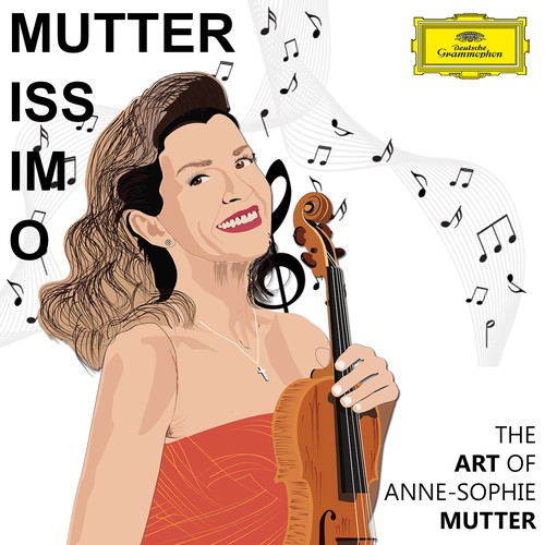 Illustrate the cover for Anne Sophie Mutter’s new album Design by Design Ultimatum