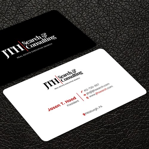 Business Card Design for Executive Search Firm Design by ™SF_Design™