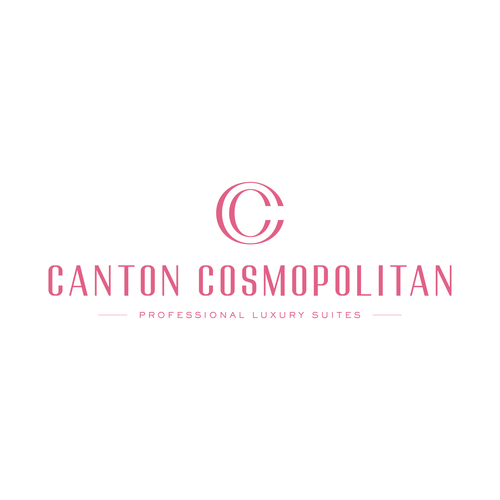 Logo for an office complex named The Canton Cosmopolitan. Design by Aleksza