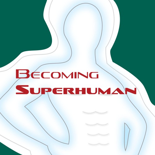 "Becoming Superhuman" Book Cover Diseño de Meeb05