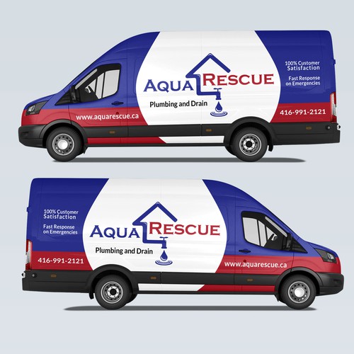 Aquarescue Van Wrap Design by DuhaCreative