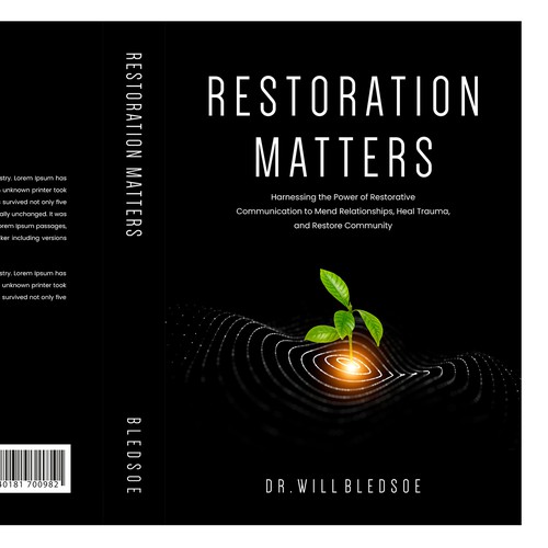 Design a book cover for a book about restorative communication Design by Shreya007⭐