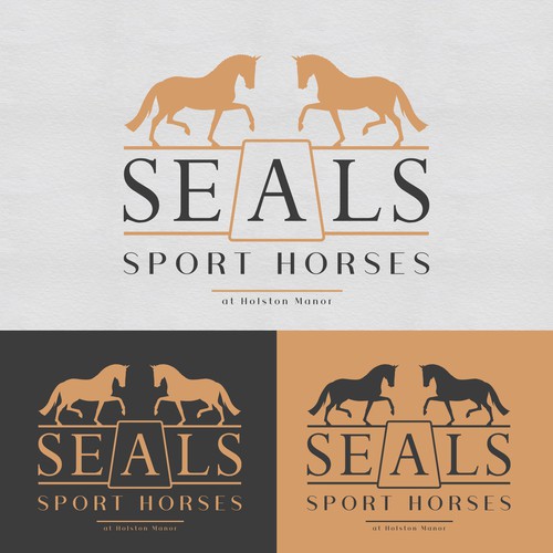 Dressage Horse trainer logo Design by Inspired Equestrian