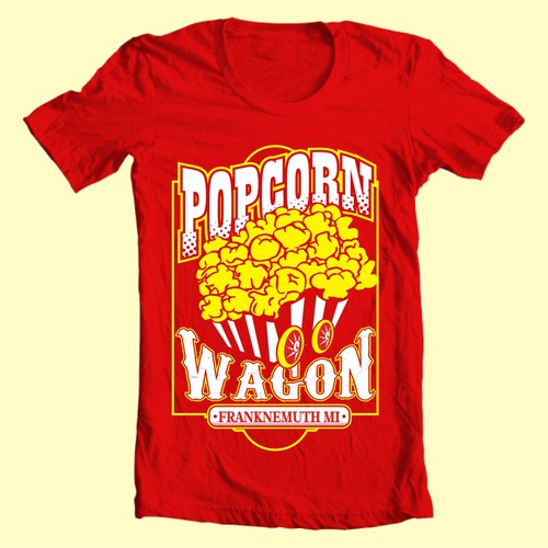 Help Popcorn Wagon Frankenmuth with a new t-shirt design Réalisé par Arace