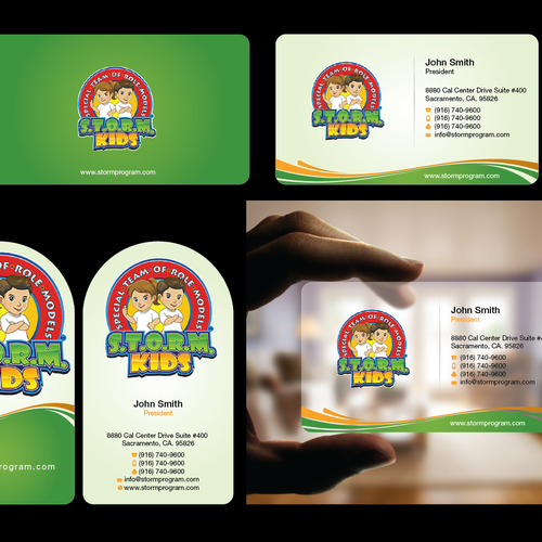 S.T.O.R.M. Program Business Card Design by FishingArtz