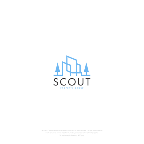 Commercial Real Estate logo focused on Industrial space Design by Stranger Studio