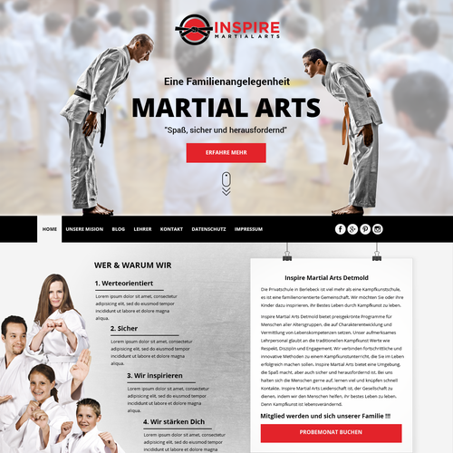 Landing page design contest entry by Crea Work