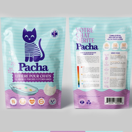 Cat Litter startup Minimalistic packaging - Contest Design by agooshe