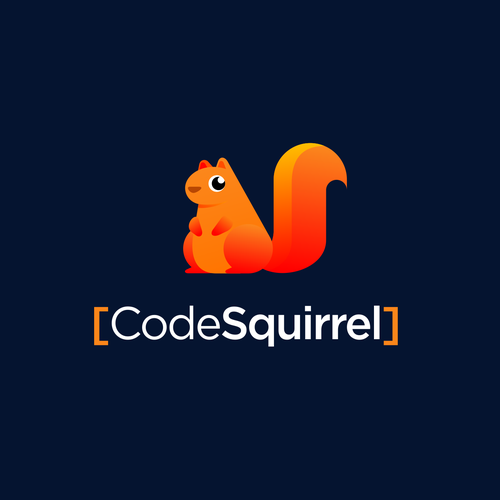 Playful and professional squirrel logo for a software development company Design by illergo