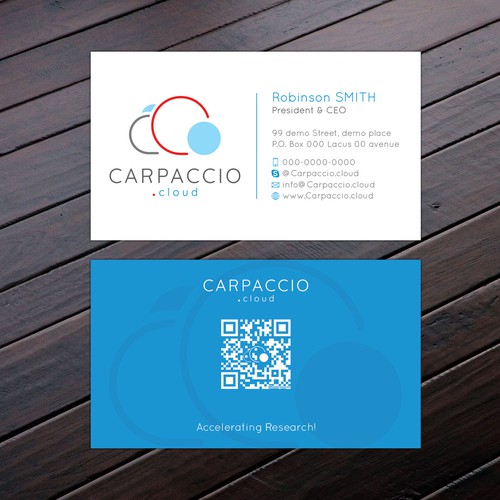 Give more muscle to research with graphic ID for CARPACCIO.cloud Design by Felix SH