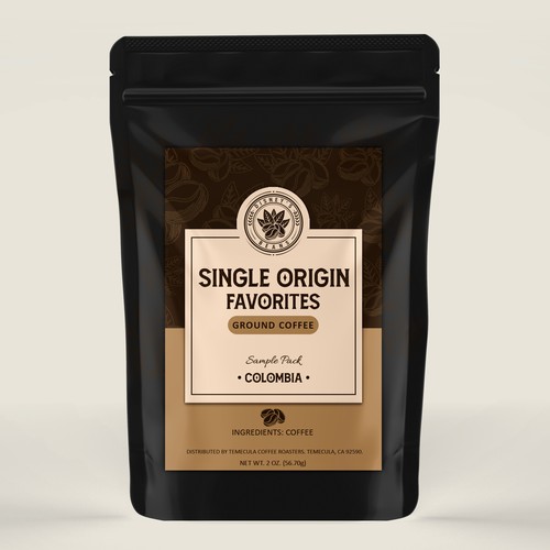 Design Disney's Beans First custom ground coffee product label di Radmilica