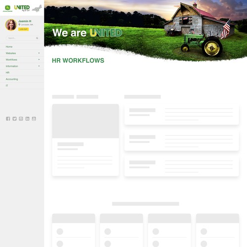 Looking for "stunning" & "Unique" Company Intranet Design Design by | Aquarian |