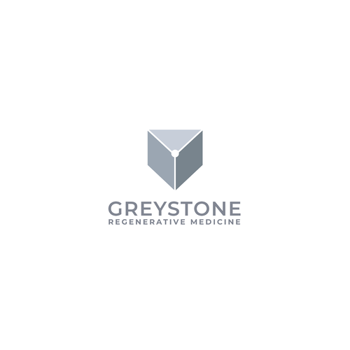 I like the lettering of Greystone here.  And then below Greystone a grey, stone-like structure with mortar or joints in  Design by braves™