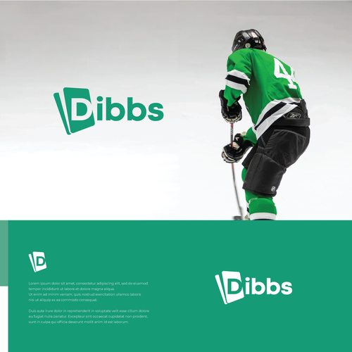 Dibbs - logo for fractional sports card trading market Design by fahmicity