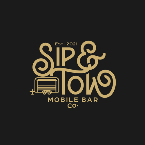 We need a classic and hipster logo design for our mobile bar company in Southern California Design by zerO°