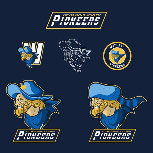 pioneer mascot clipart