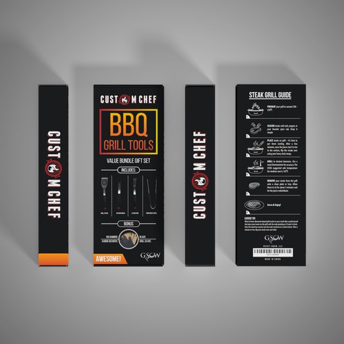 Custom BBQ Grill Tools Package - New Brand. Your help needed! Design réalisé par FAREL_14