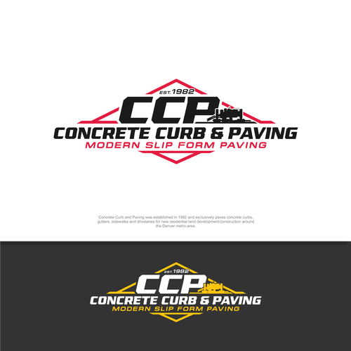 Concrete Curb and Paving- Modern Slipform Paving Subcontractor Design by D'graphic Studio