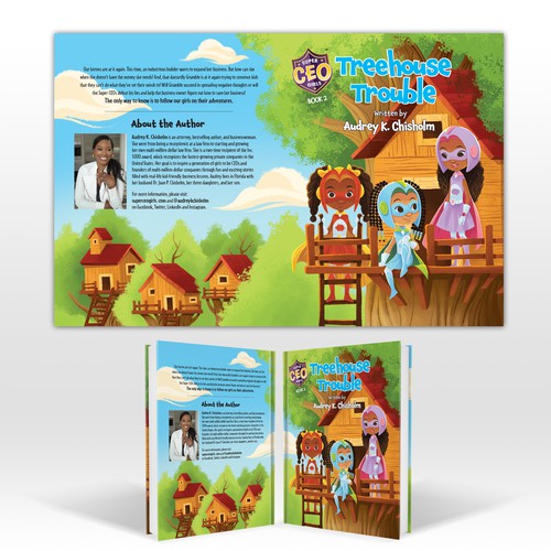 Design Epic children's book cover for girl superhero series di WolfBell