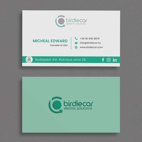 business card for company called birdie Design by moshiur008