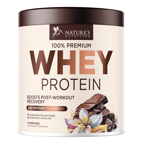 Tasty Whey Protein Chocolate Design Needed for Nature's Nutrition Design réalisé par UnderTheSea™