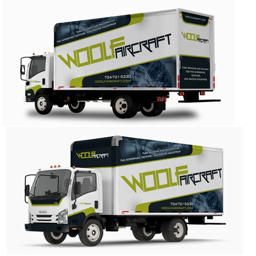 Design our box truck wrap! Design by Konstantin Graphics