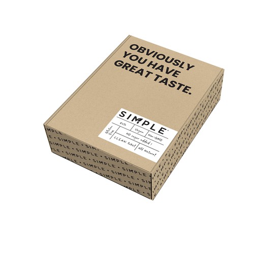 SIMPLE shipping box Design by Shisiouk