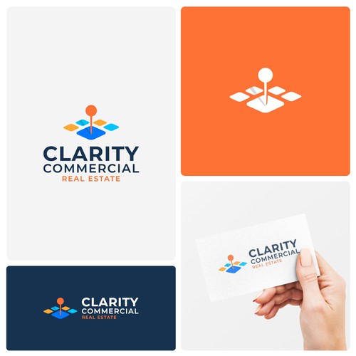 Logo + Brand Guide for Clarity Commercial Real Estate Design by Oranye Putih