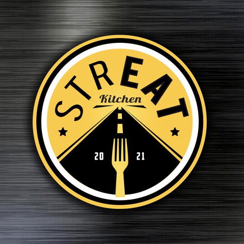 strEAT Kitchen Logo Design by Fortuna Design