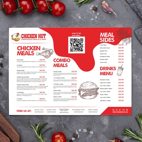 We need a menu that captures the eye and drives conversion. Design by Margarita.K.