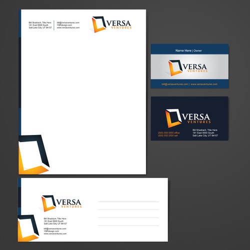 Versa Ventures business identity materials Design por Ardesup