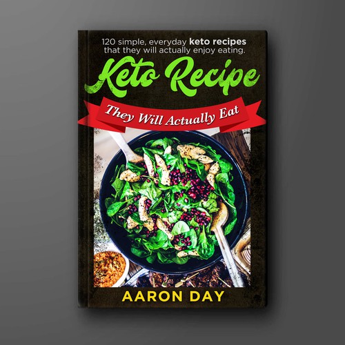 Diseño de Design Healthy Ketogenic Recipe Book Cover de arté digital graphics