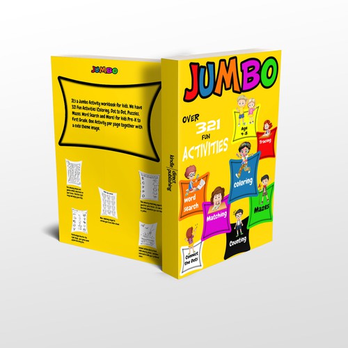 Fun Design for Jumbo Activity Book Design by Leon__art