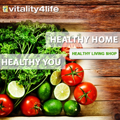 banner ad for Vitality 4 Life Design von Veacha Sen