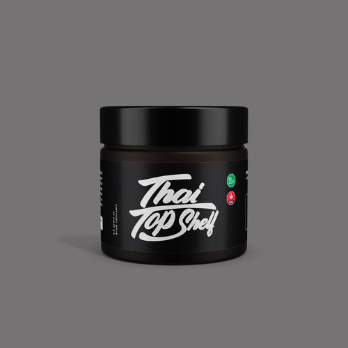 Luxury Cannabis Jar Label Design for High-End Thai Brand Design by kyzi