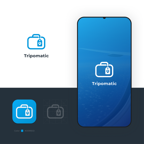 New logo for rebranding a trip planning app Design by Kr8v.in