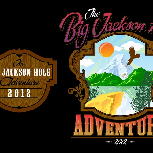 t-shirt design for Jackson Hole Adventures Diseño de smileface