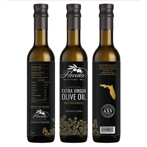 Olive Oil Bottle Label Design by Nanoz Abdi