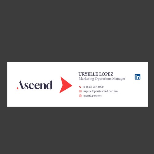 Ascend Partners New Branded Email Signature Design by sougatacreative