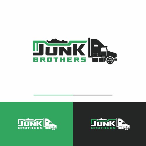 Fun logo for our local, family owned junk removal business Design by NuriCreative