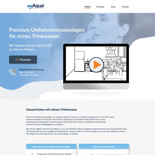Landing page design contest entry by Nico Ziegler
