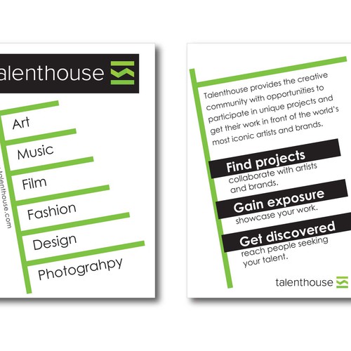 Designs Designers Get Creative! Flyer for Talenthouse... Print or