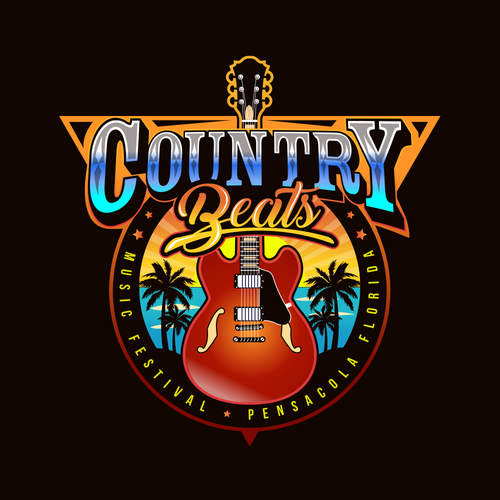 Iconic logo for iconic event for country music festivals in Florida Design by Jacob Gomes