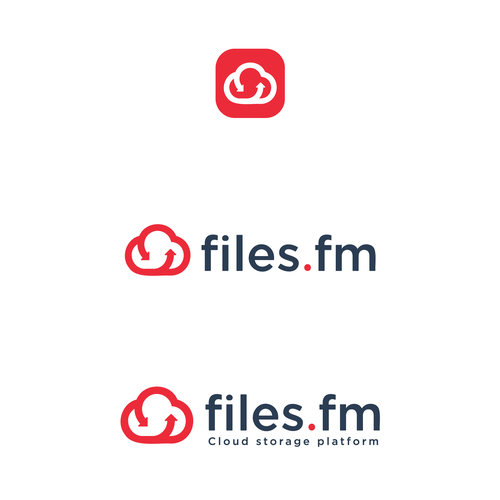 Files.fm logo and brand refresh for cloud storage platform Design by Saber Design