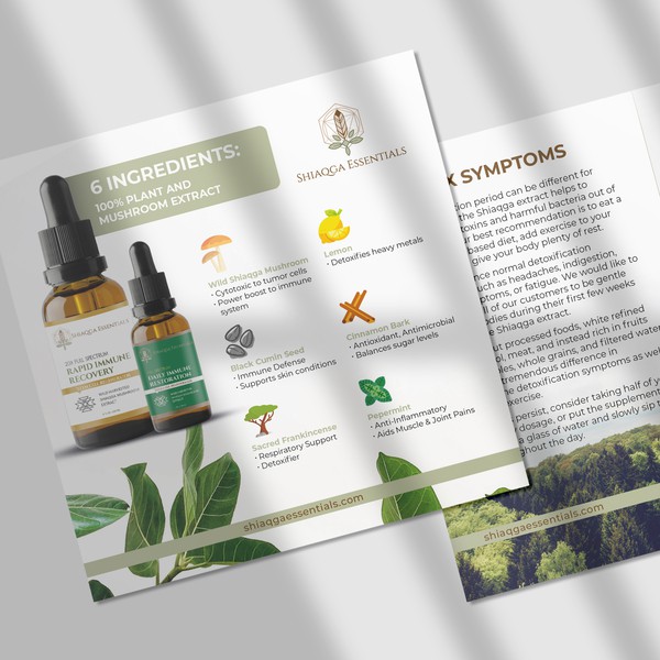 Shiaqga Essentials Card/Flyer Design